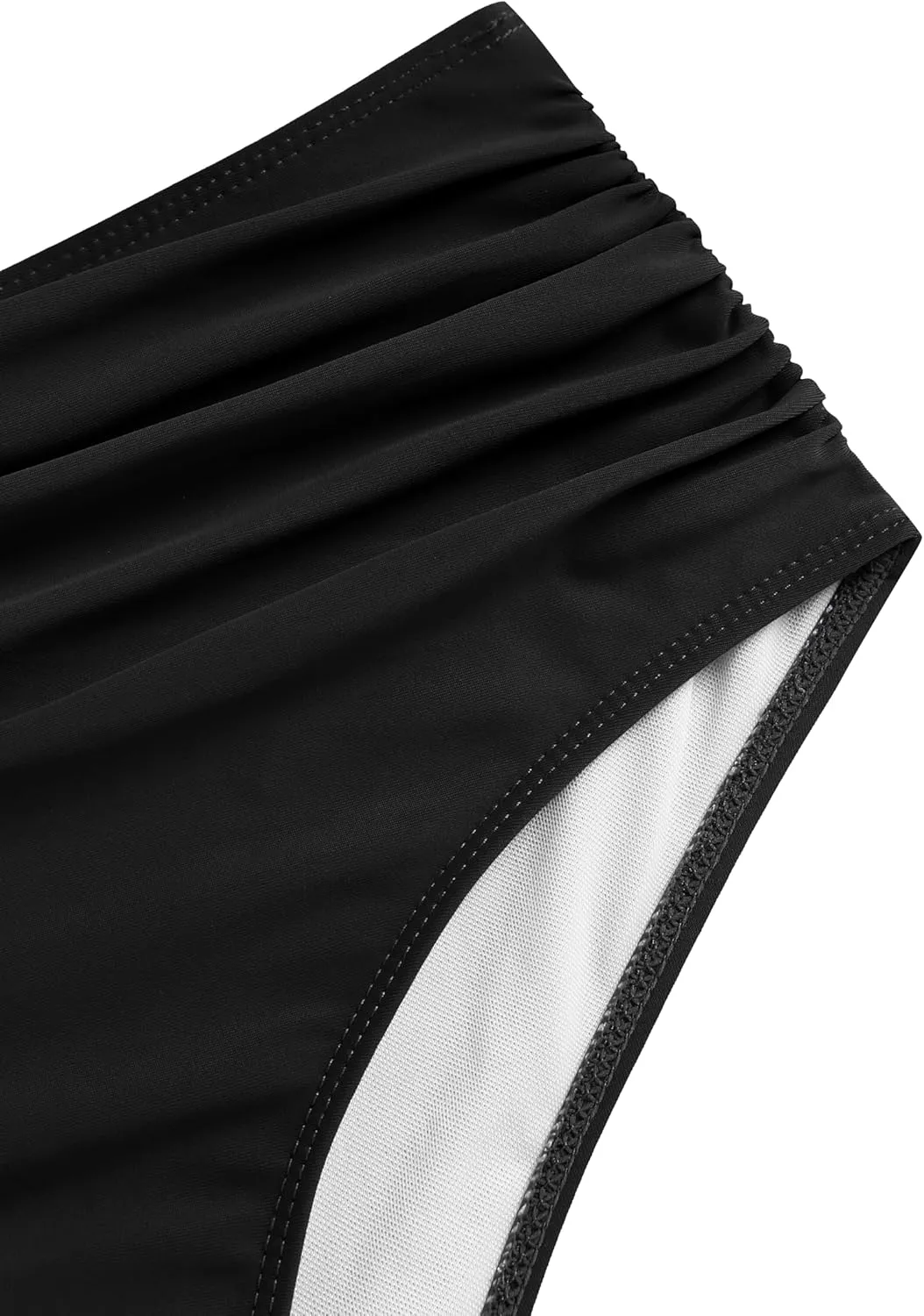 ZAFUL High Waisted Bikini Sets for Women Swim Suits 2025 Tummy Control Ruched Bikini Two Piece Bathing Suit Swimwear